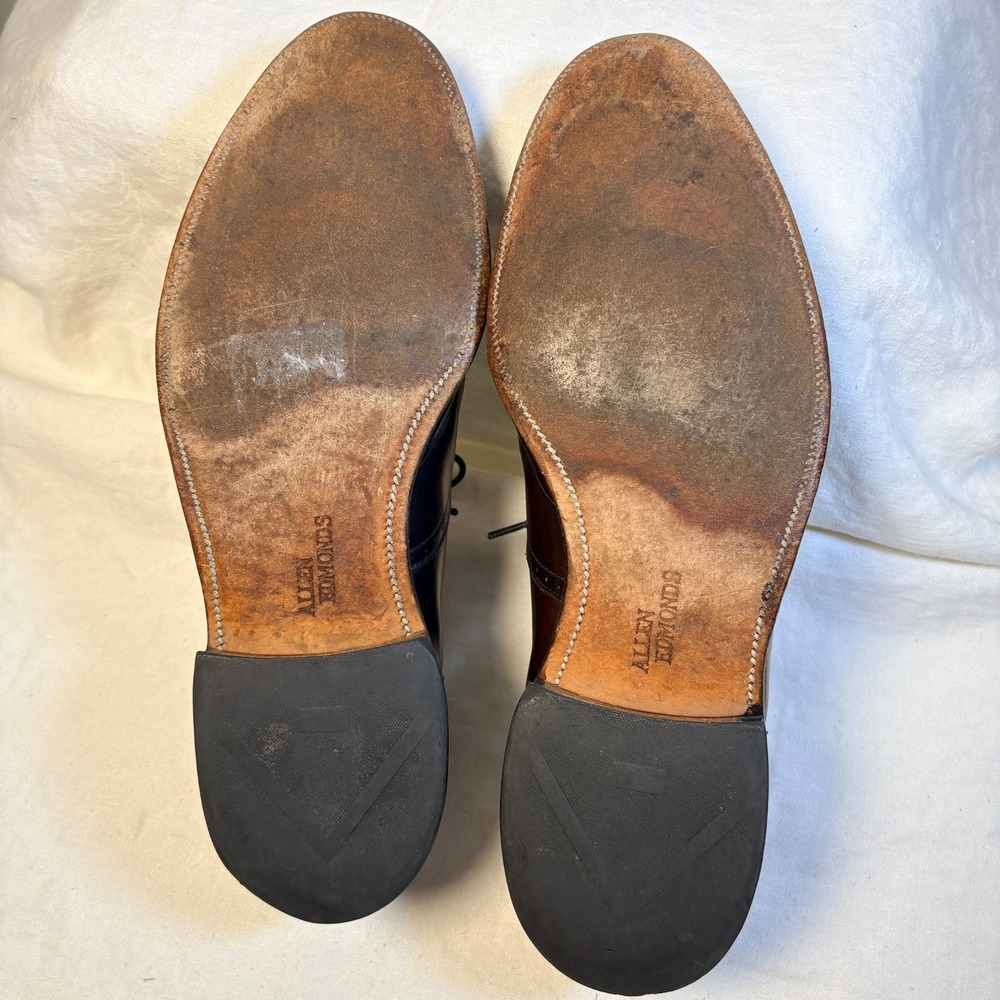 Allen Edmonds Kingswood Wingtip Oxford Men's Shoe Burgundy 11.5 B.Classic Preppy - Picture 16 of 16